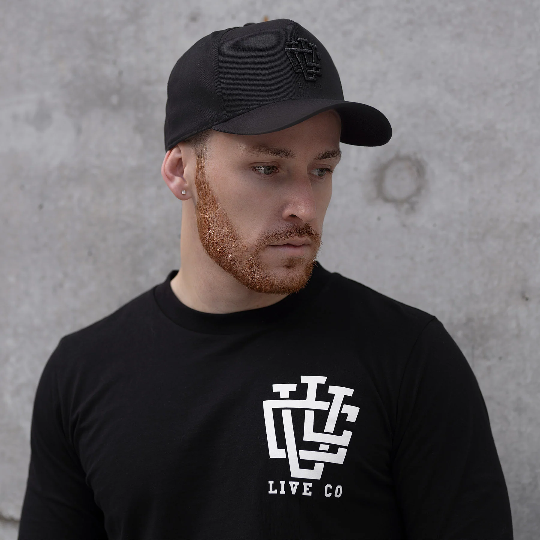 DEEP FIT LVCO "Blk on Blk" A-Frame Snapback - Image 4