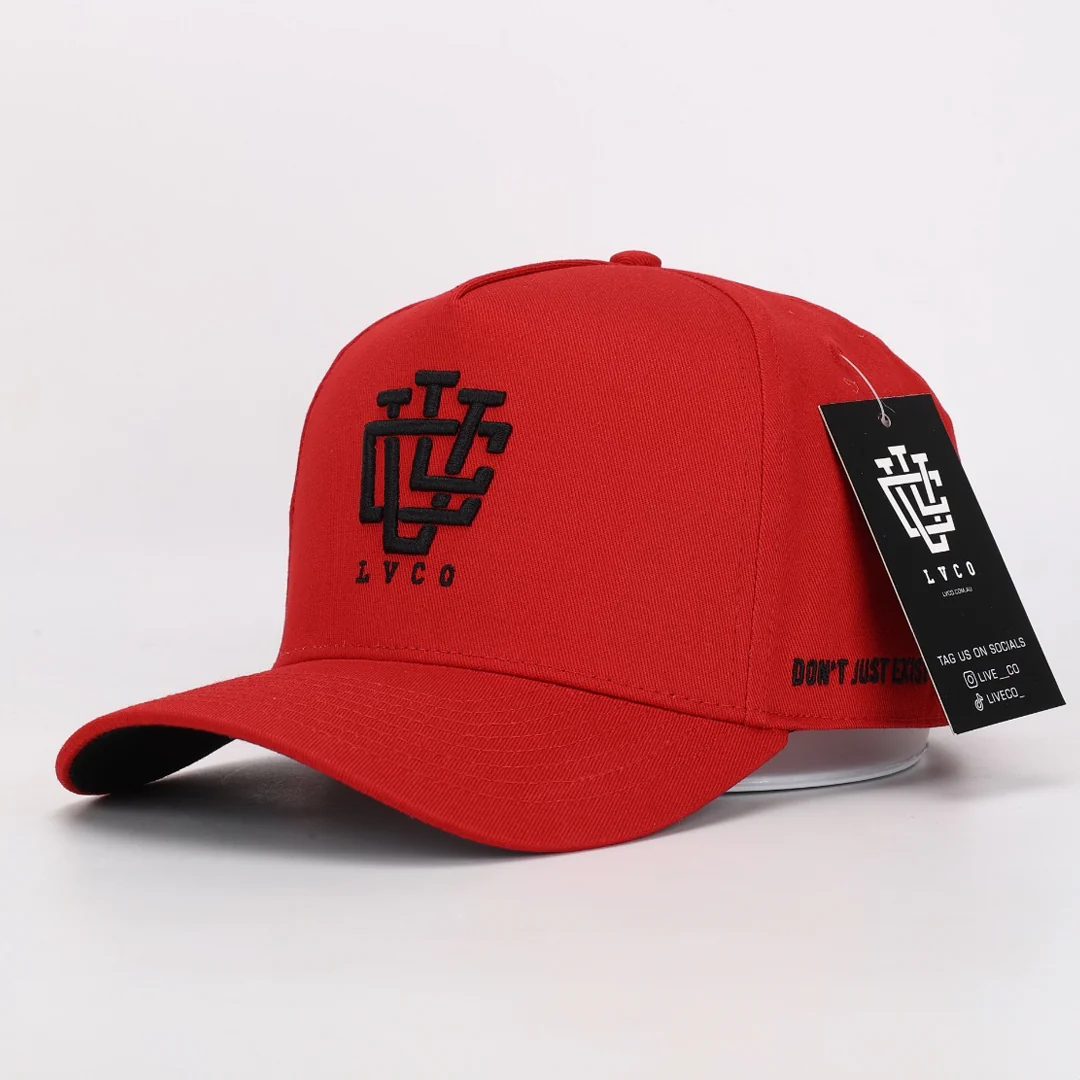 DEEP FIT LVCO Midnight Red A-Frame Snapback - Image 3