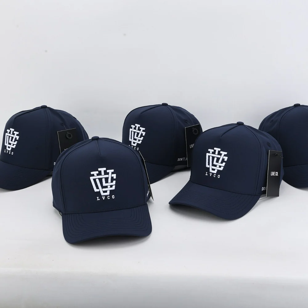 ULTRA FIT NavyWater-Resistant A-Frame Snapback - Image 3